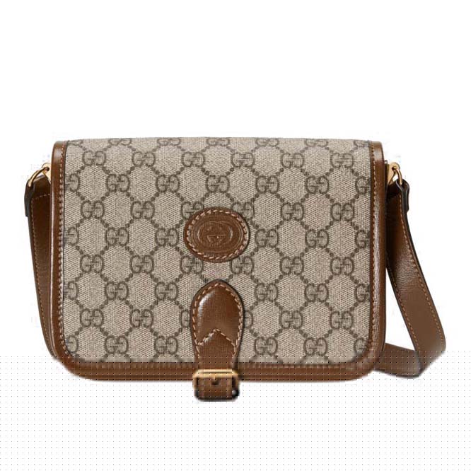 G*u*i mini shoulder bag with interlocking&g ‎671620  (20*16*7cm）